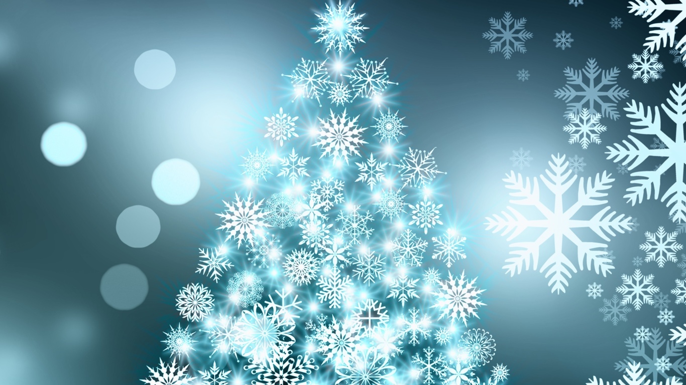 Fondo de pantalla Joyous Christmas 1366x768