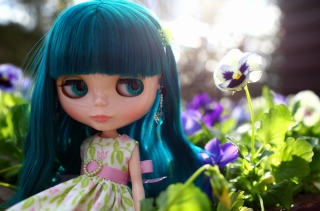 Doll With Blue Hair - Obrázkek zdarma pro Samsung Galaxy Tab 3 10.1