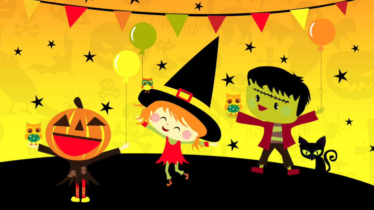 Halloween Trick or treating Party wallpaper 1280x720