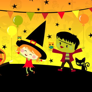 Halloween Trick or treating Party sfondi gratuiti per iPad Air