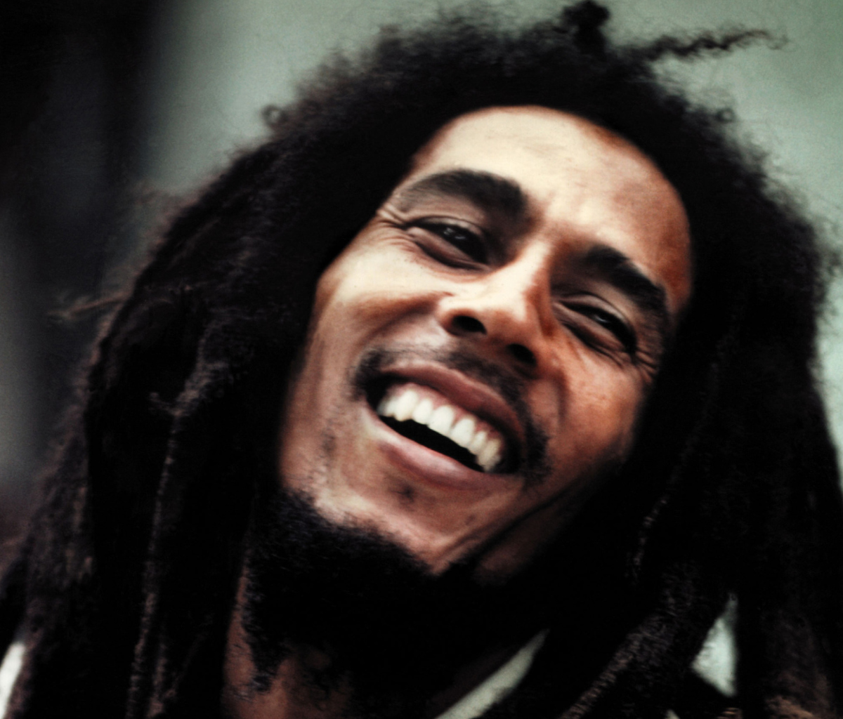 Das Bob Marley Smile Wallpaper 1200x1024