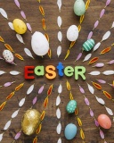 Das Easter congratulation Wallpaper 128x160