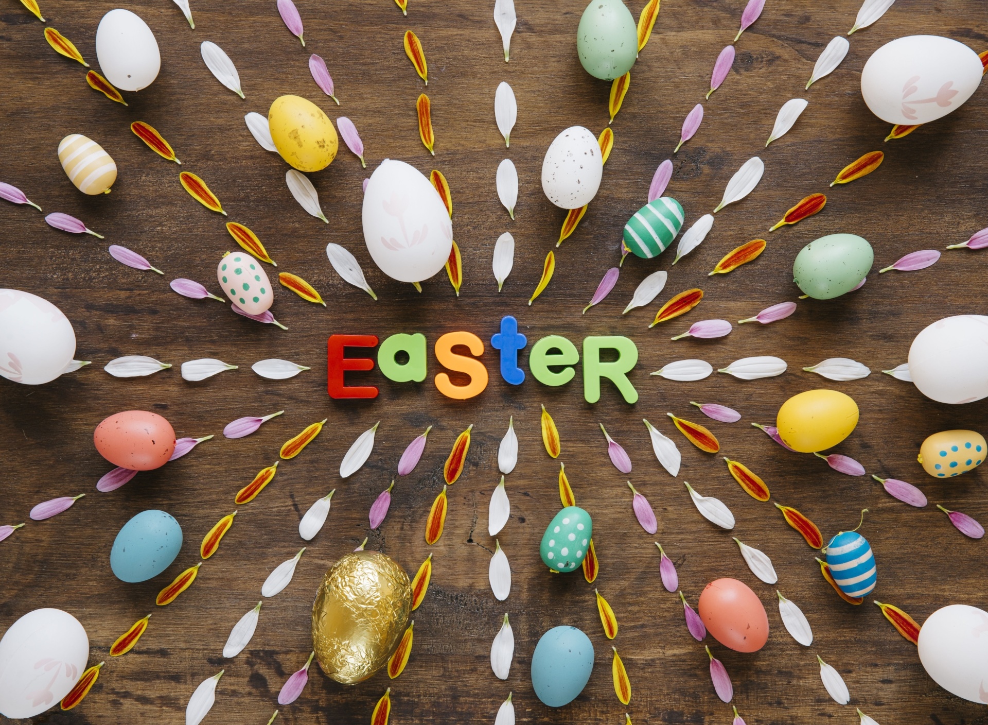 Easter congratulation wallpaper 1920x1408