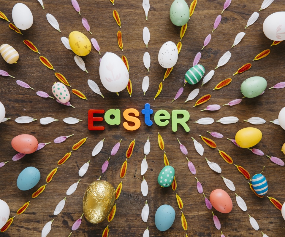 Easter congratulation wallpaper 960x800