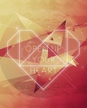 Open Up Your Heart wallpaper 176x220