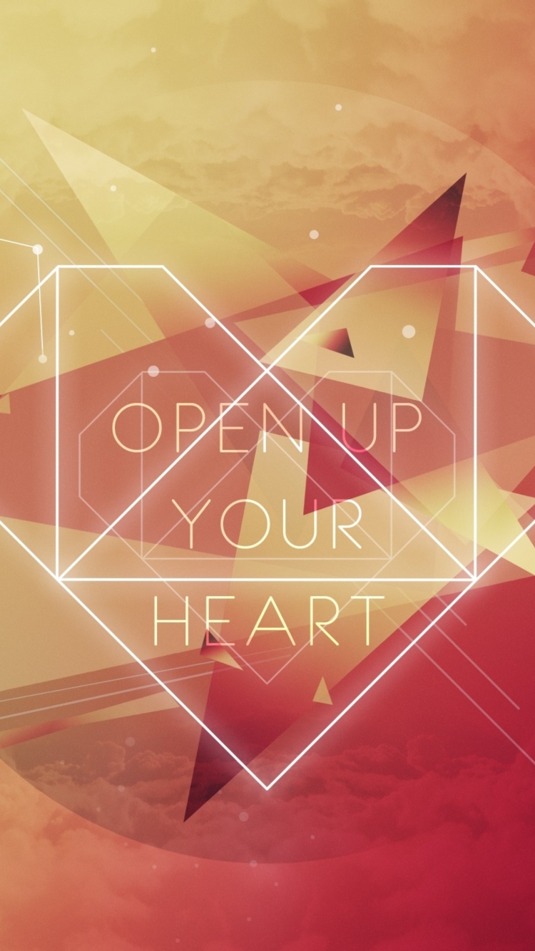 Das Open Up Your Heart Wallpaper 750x1334