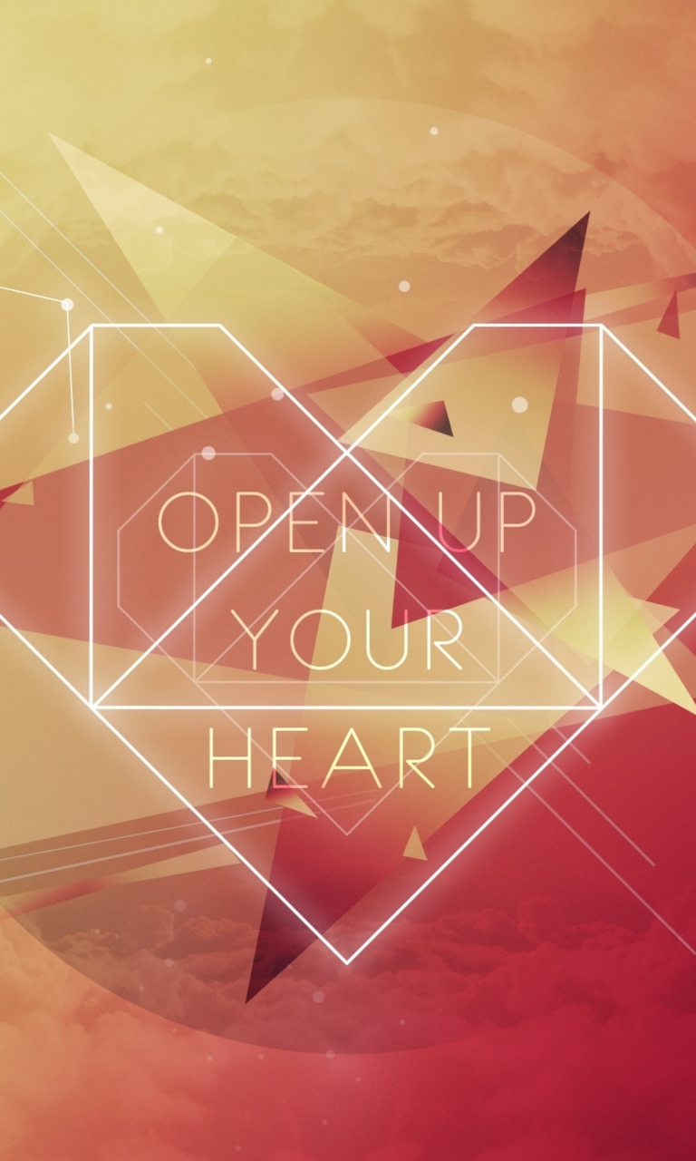Open Up Your Heart wallpaper 768x1280