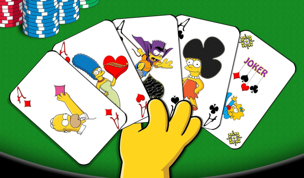 Sfondi Simpsons Cards 1024x600