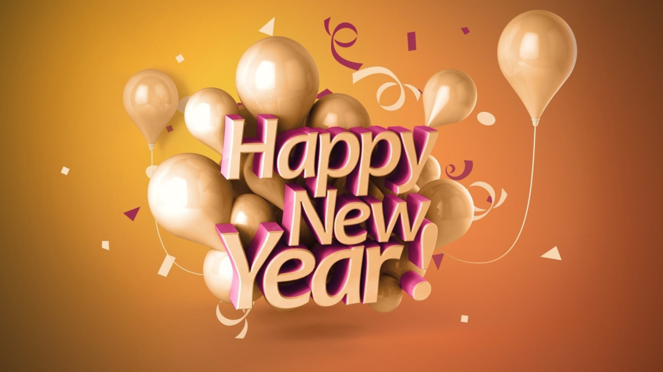 Screenshot №1 pro téma Happy New Year Good Luck Quote 1366x768