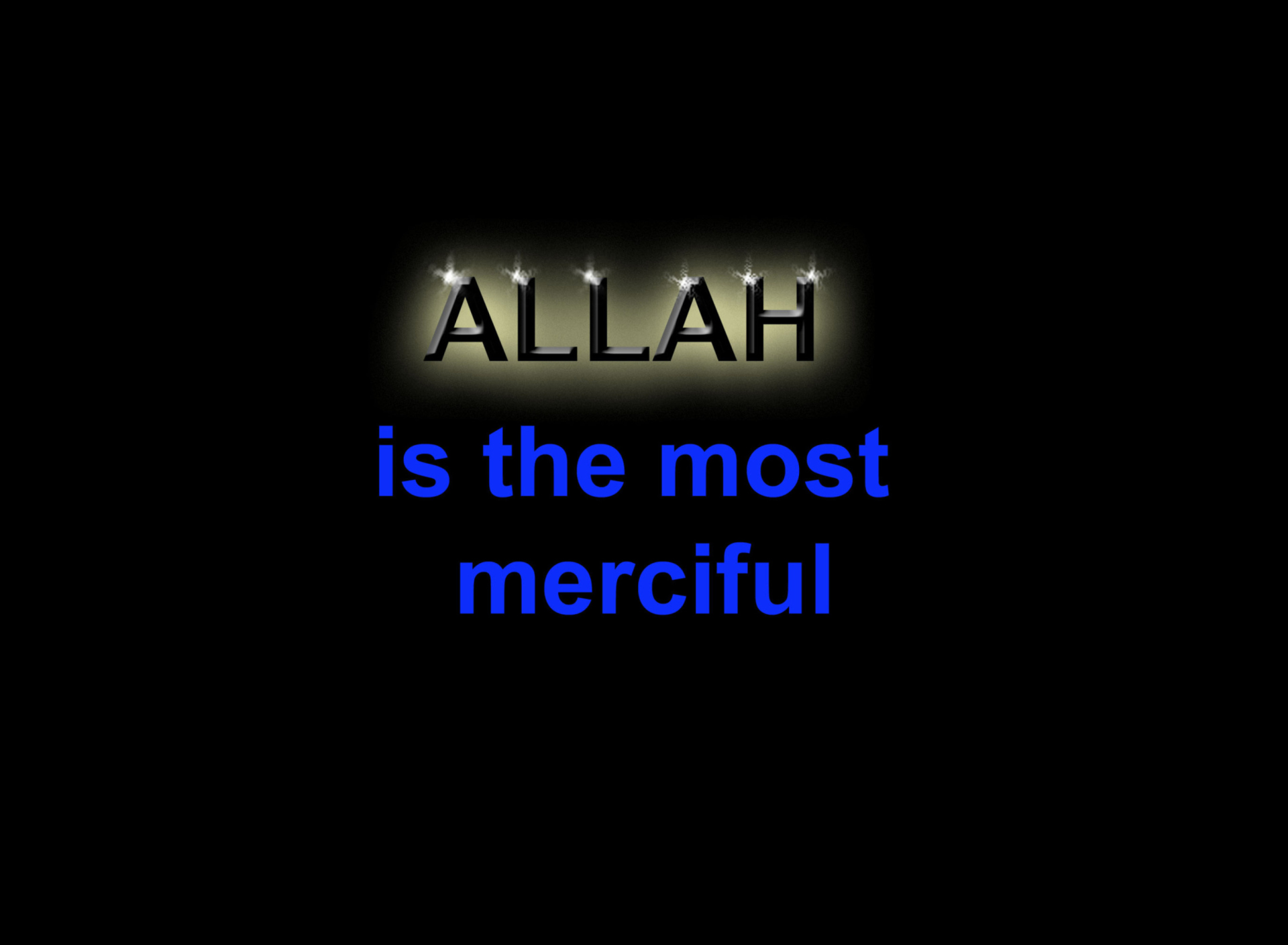 Fondo de pantalla Allah Is The Most Merciful 1920x1408