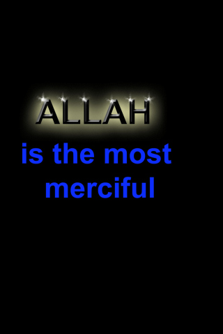 Fondo de pantalla Allah Is The Most Merciful 320x480
