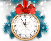 Fondo de pantalla New Year Clock 176x144