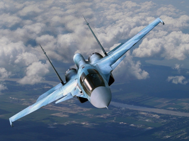 Su-35 Flanker-E wallpaper 640x480