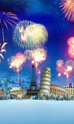 World Fireworks wallpaper 240x400