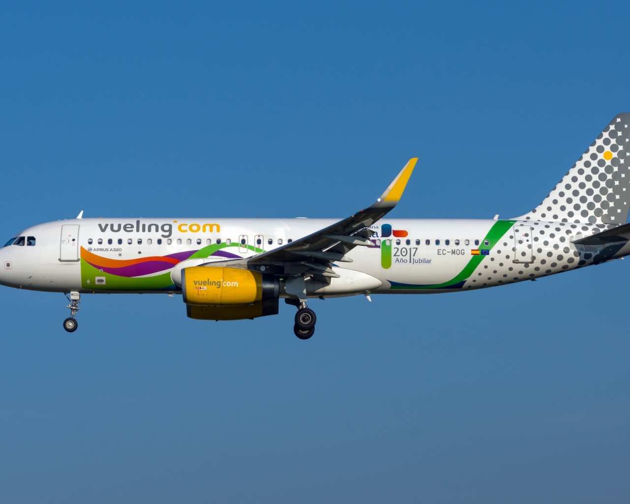 Airbus A320 Vueling Airlines wallpaper 1280x1024