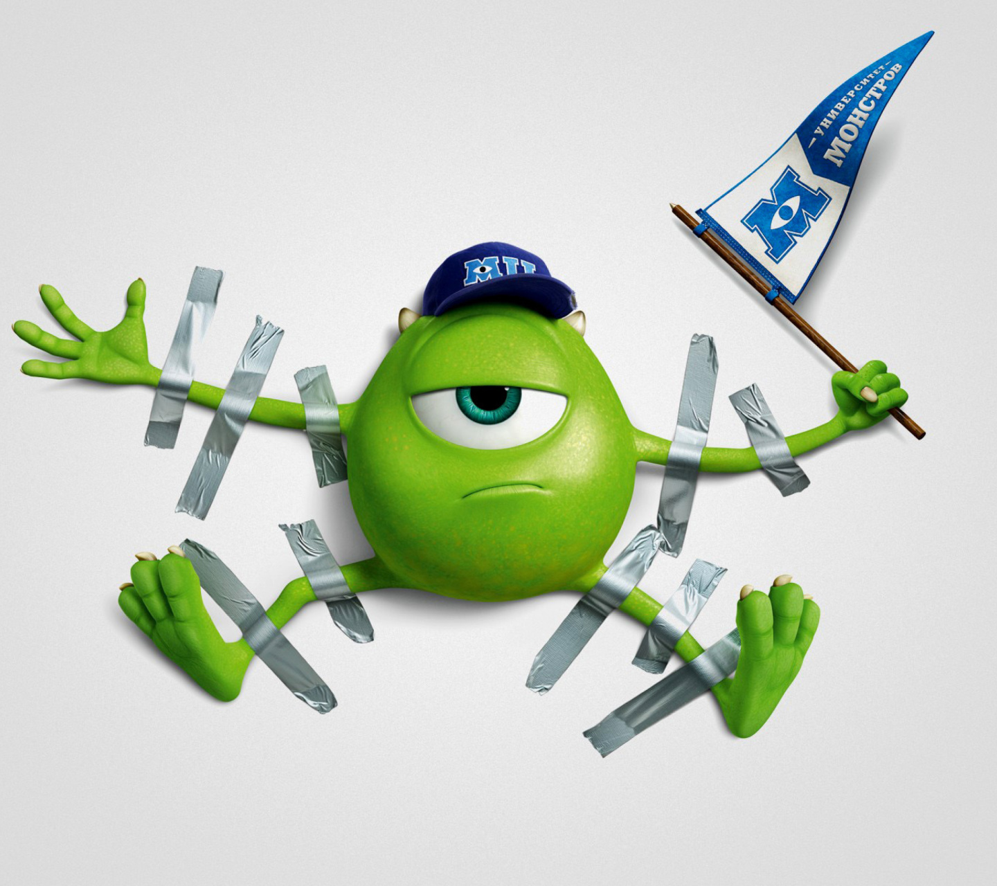 Monsters University, Mike Wazowski, Green Monster wallpaper 1440x1280