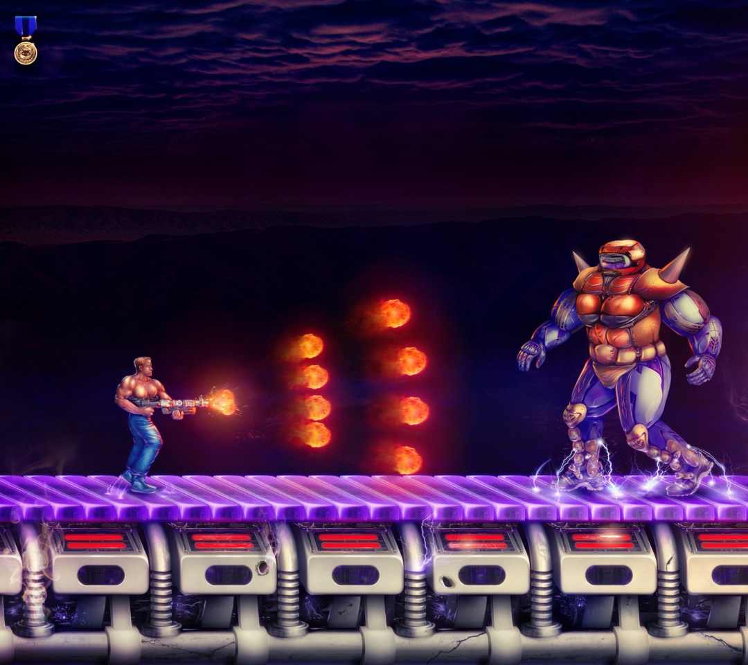 Screenshot №1 pro téma Сontra Battle with Boss 1080x960