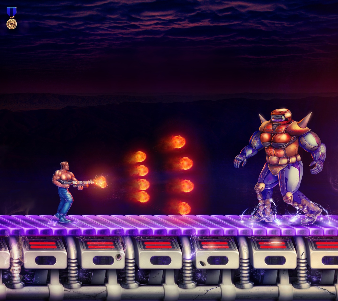 Screenshot №1 pro téma Сontra Battle with Boss 1440x1280