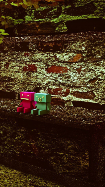 Cute Robots wallpaper 360x640