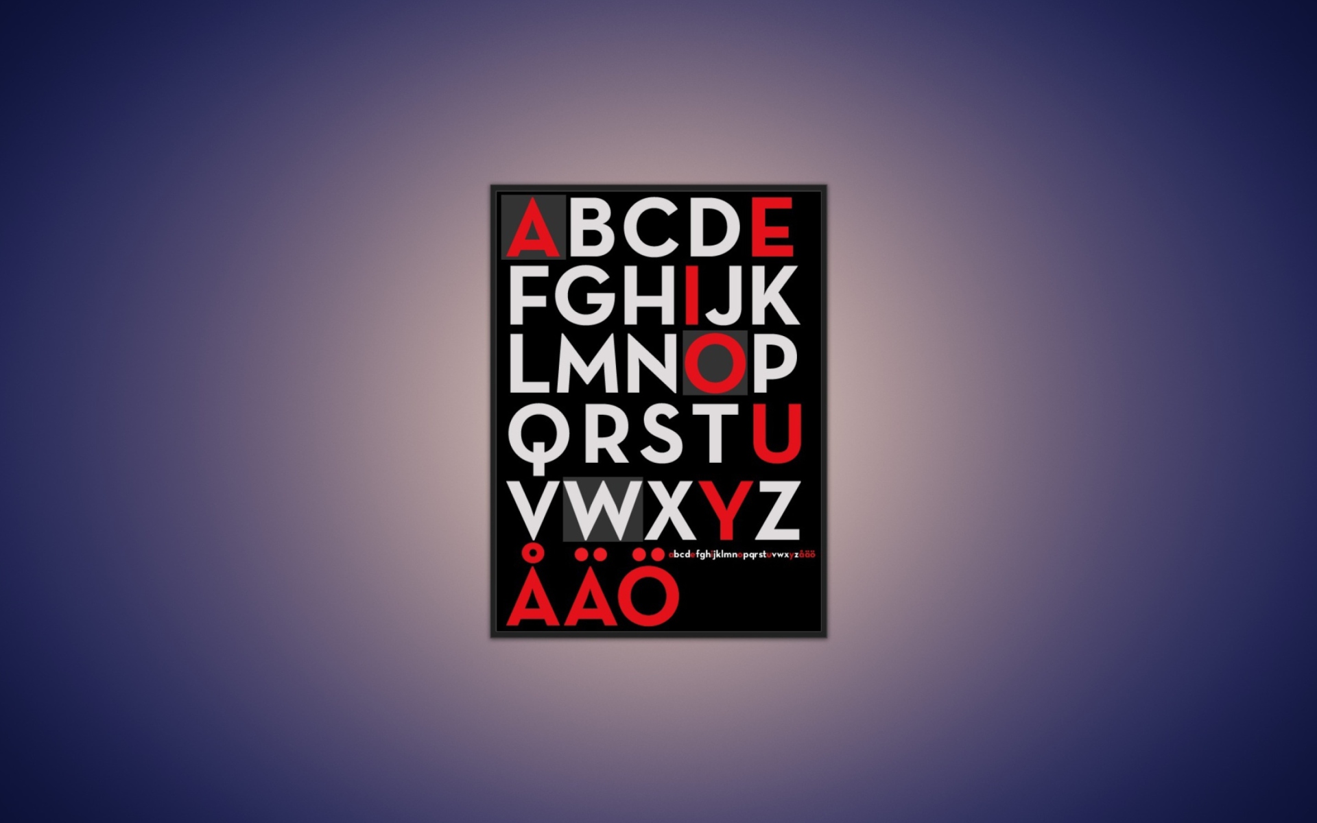 Alphabet wallpaper 1920x1200