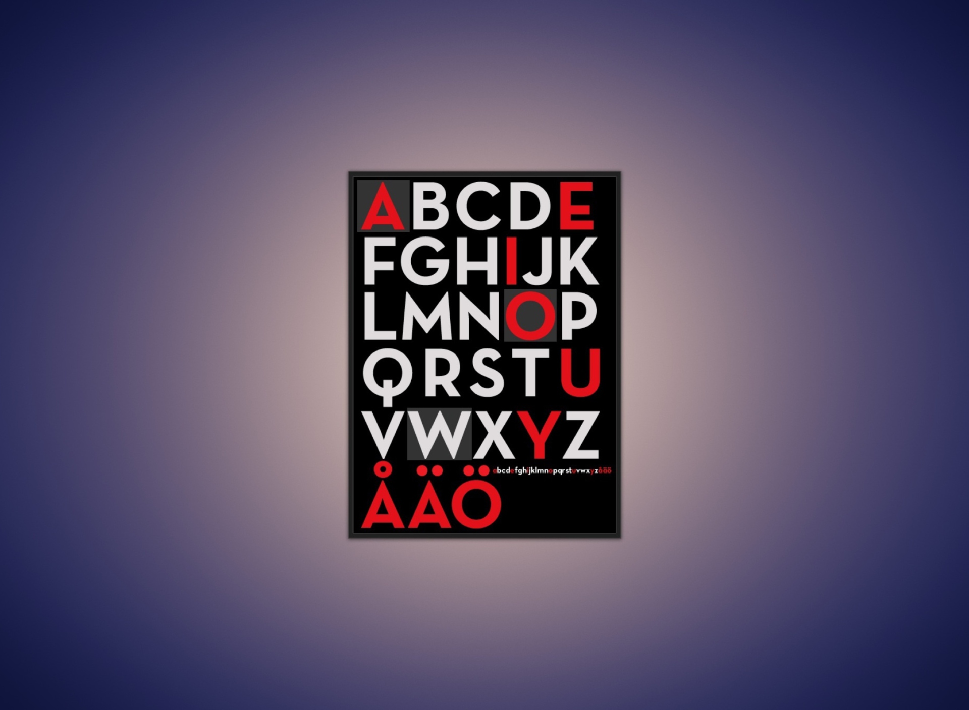 Alphabet wallpaper 1920x1408