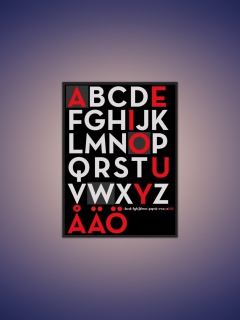 Das Alphabet Wallpaper 240x320