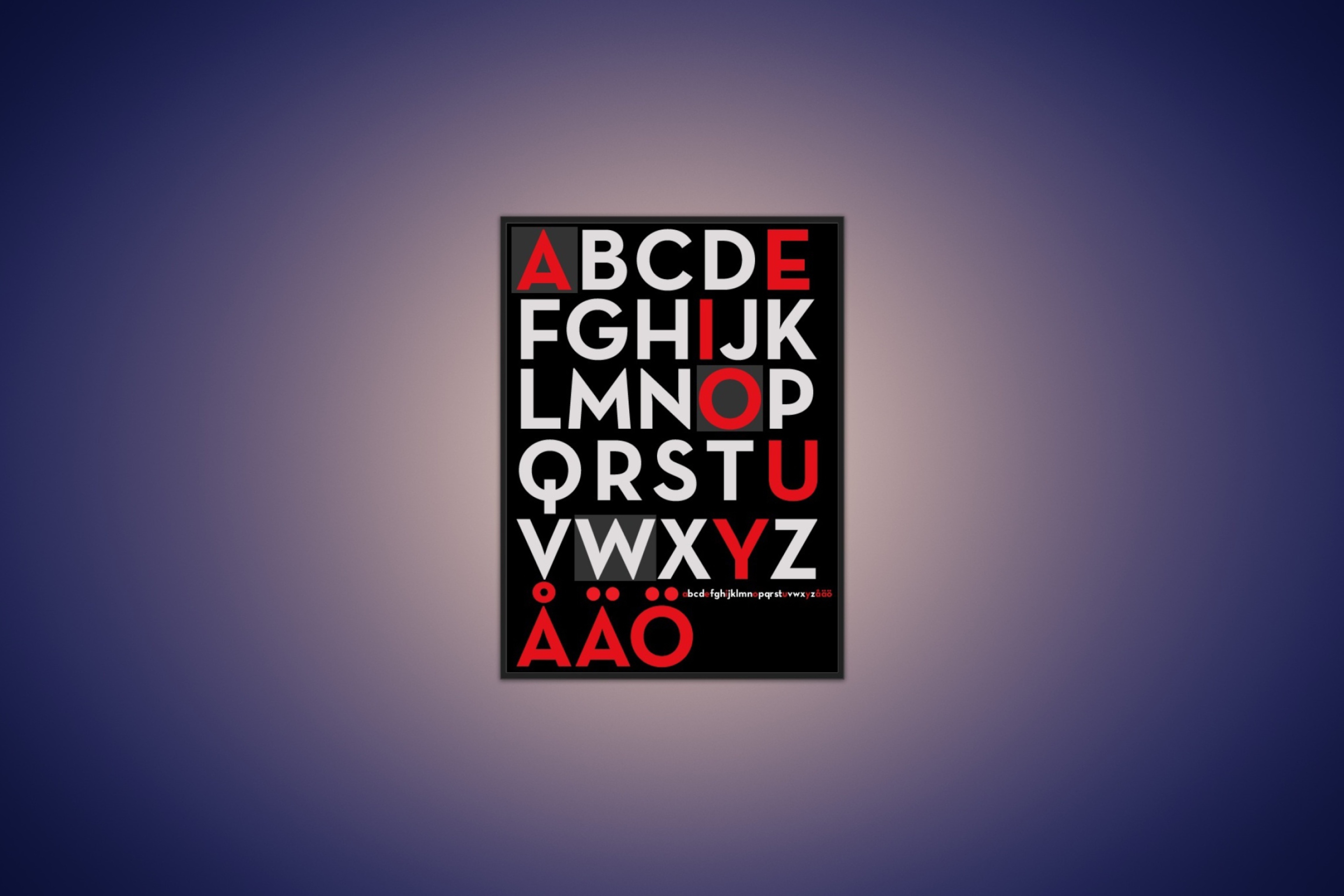 Alphabet wallpaper 2880x1920