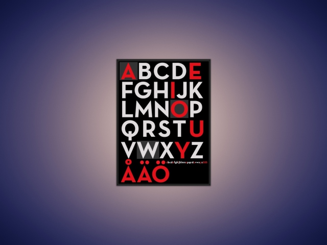 Alphabet wallpaper 640x480