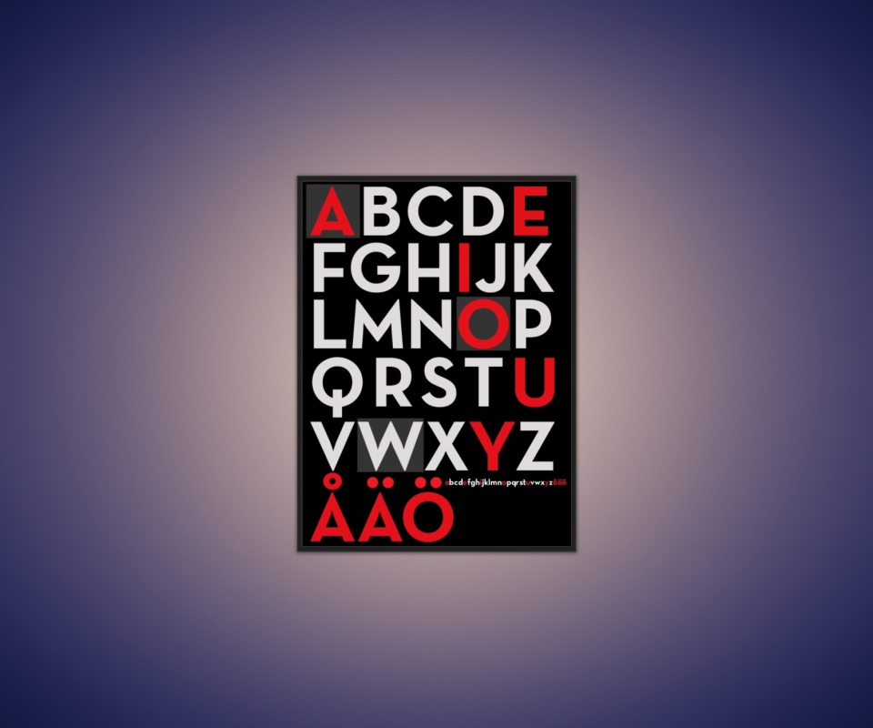 Sfondi Alphabet 960x800