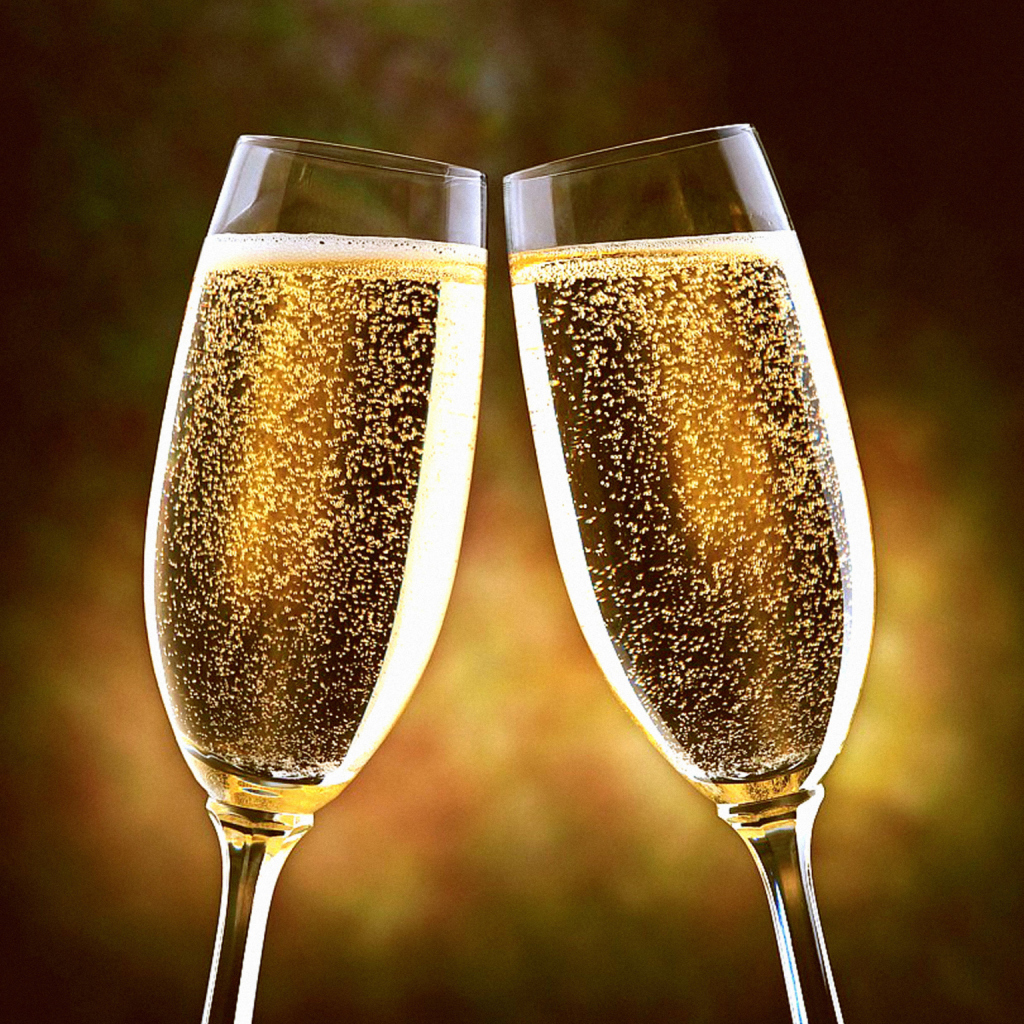 Champagne Toast wallpaper 1024x1024
