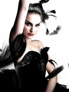 Das Natalie Portman In Black Swan Wallpaper 240x320
