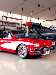 Pogea Racing Chevrolet Corvette 1959 wallpaper 240x320