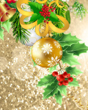 Christmas card decor wallpaper 128x160