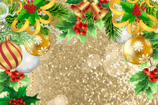 Christmas card decor Wallpaper for Android, iPhone and iPad