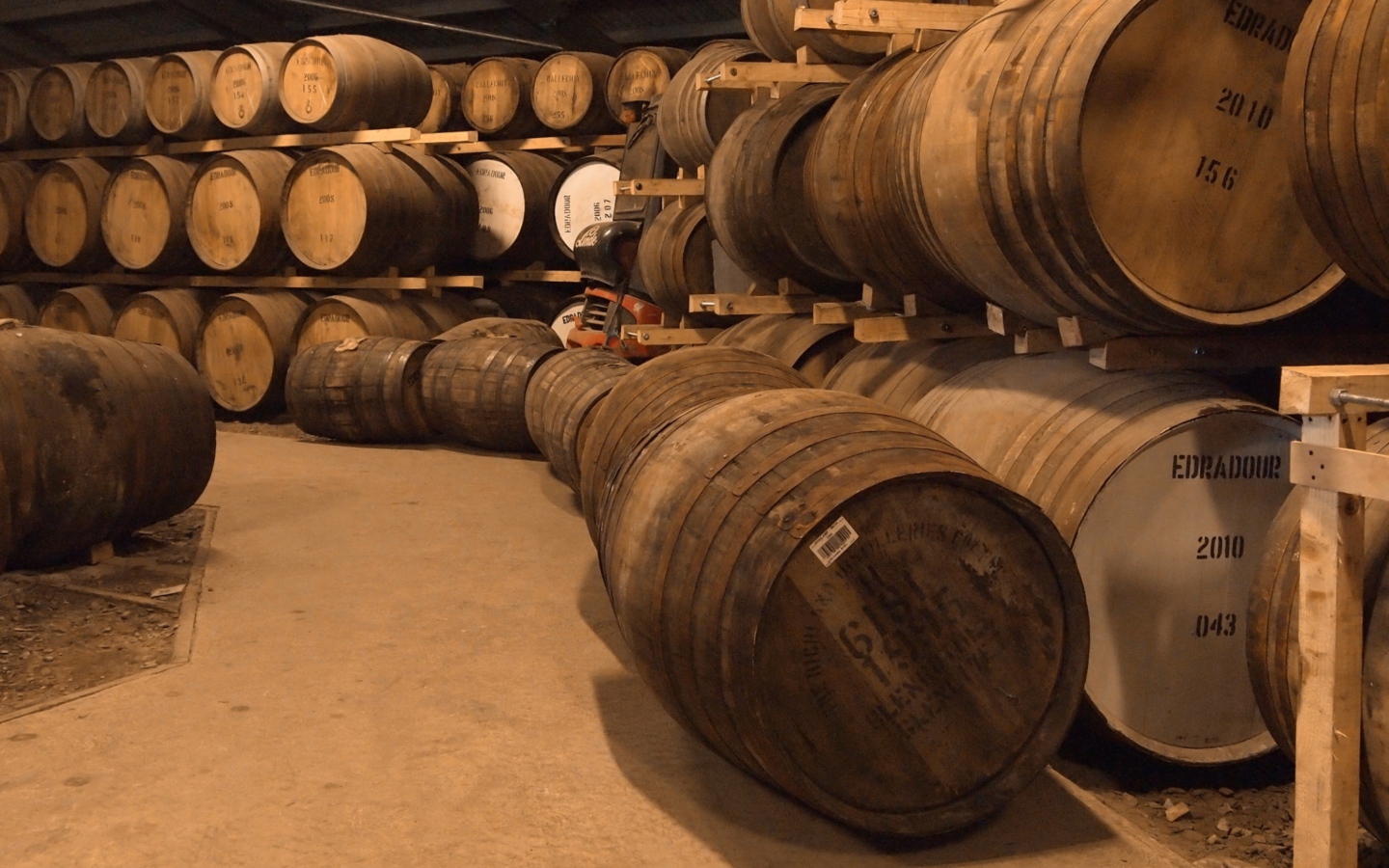 Whiskey Barrels wallpaper 1440x900