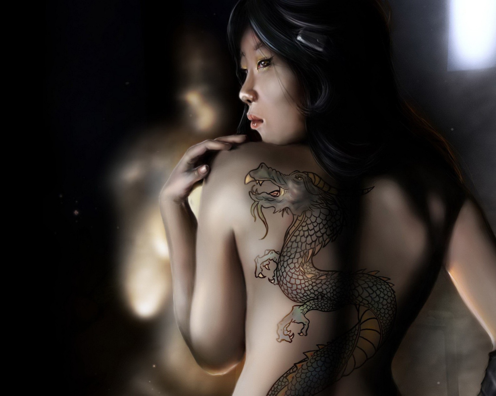 Das Girl With Dragon Tattoo Wallpaper 1600x1280