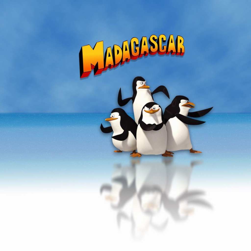 Обои Penguins of Madagascar 1024x1024