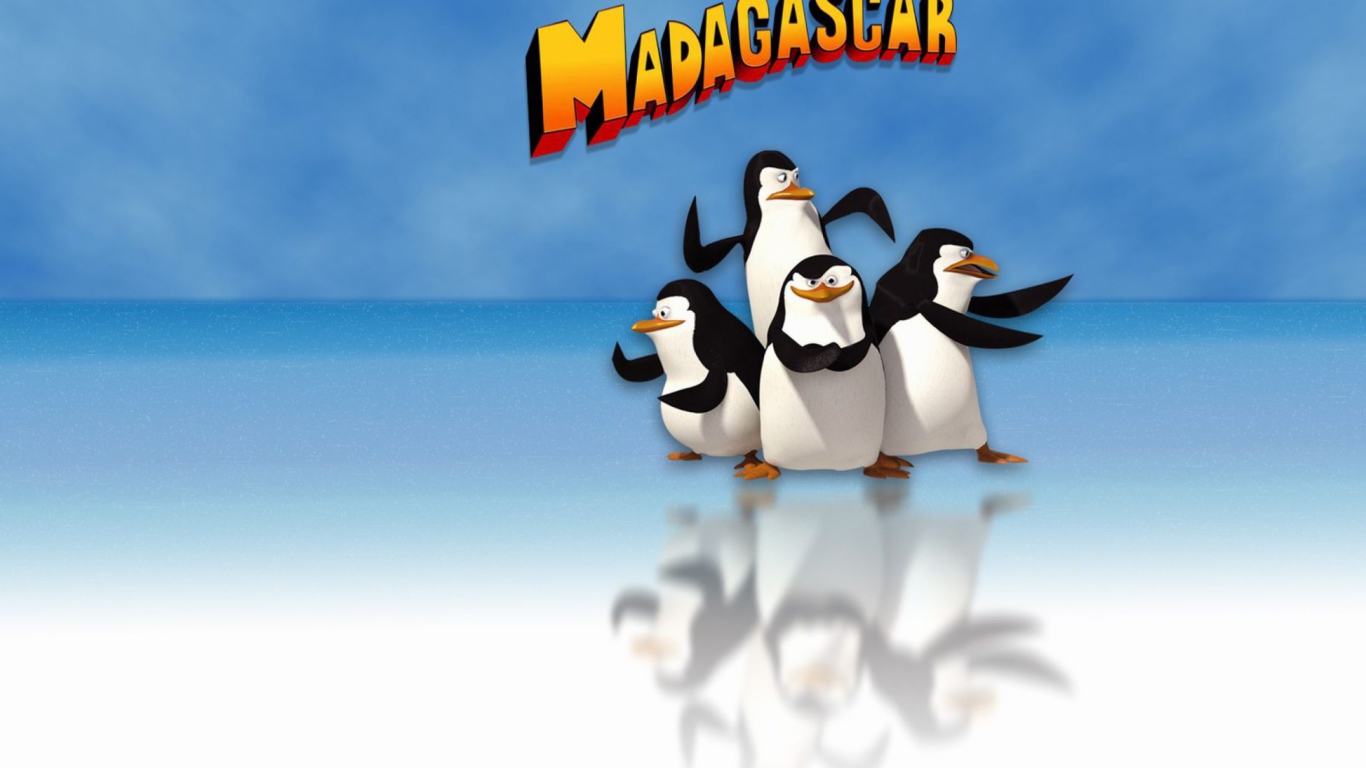 Screenshot №1 pro téma Penguins of Madagascar 1366x768