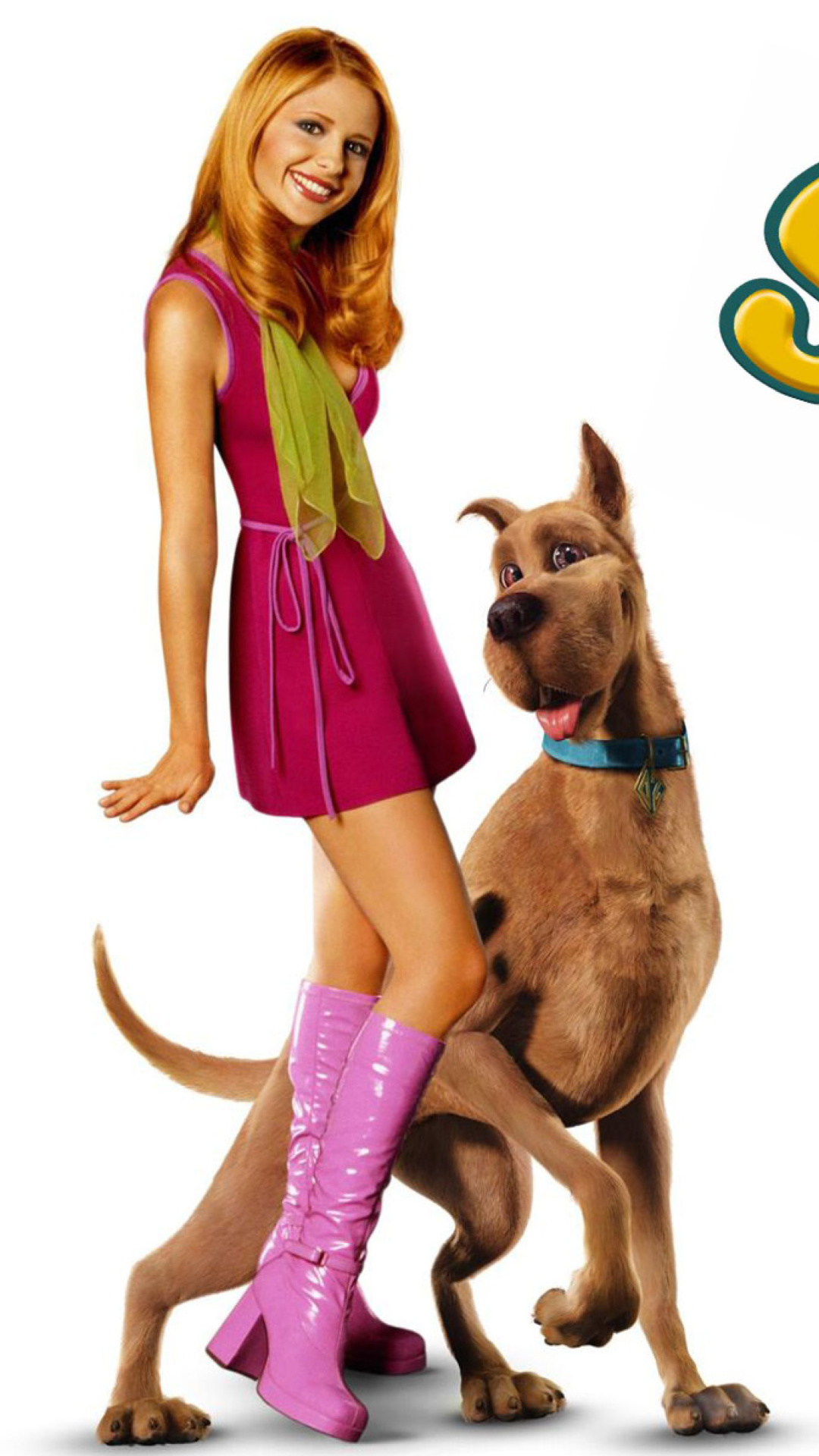 Screenshot №1 pro téma Sarah Michelle Gellar with Dog 1080x1920