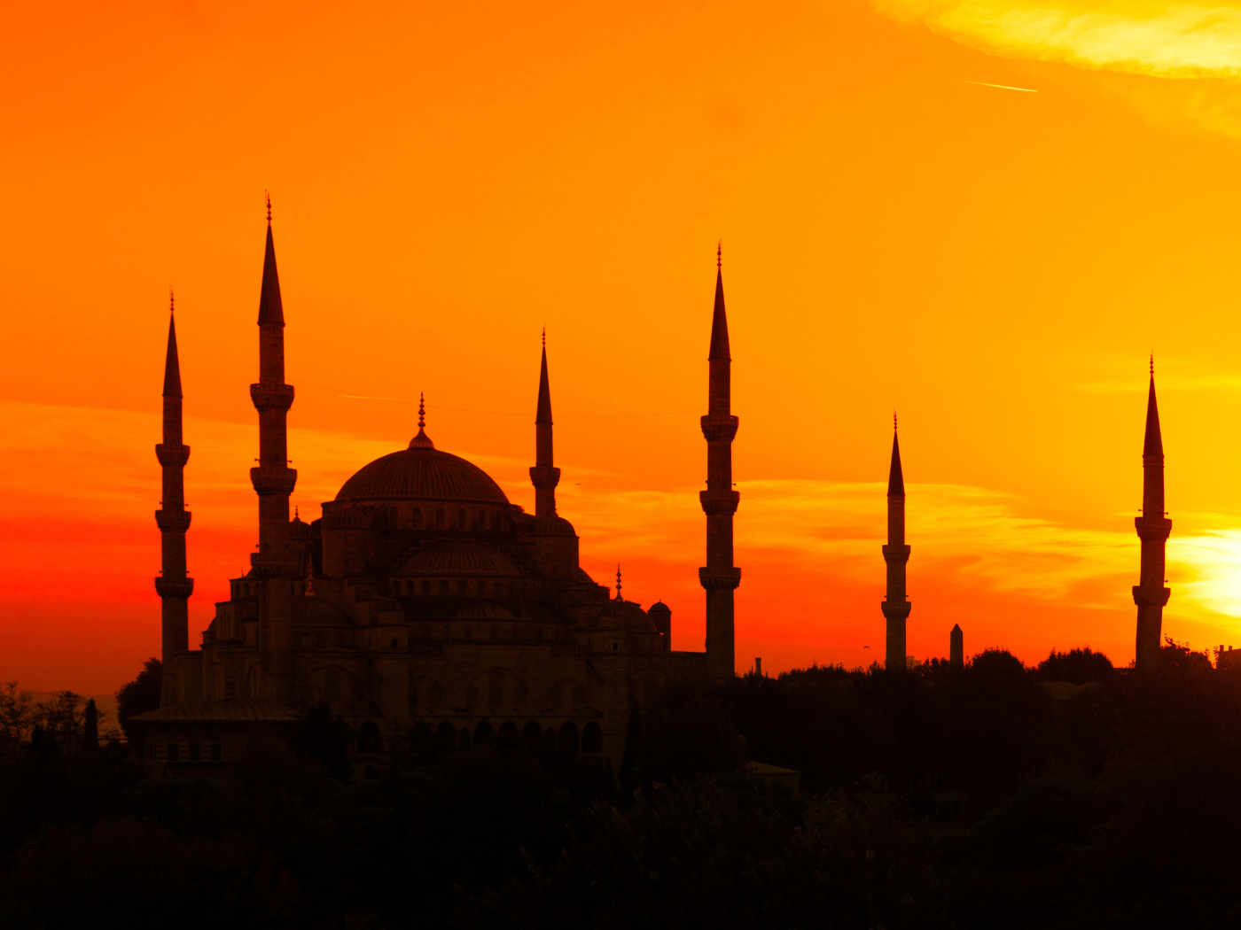 Screenshot №1 pro téma Sunset in Istanbul 1400x1050