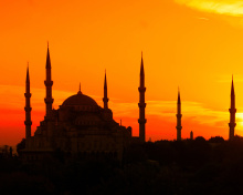 Обои Sunset in Istanbul 220x176