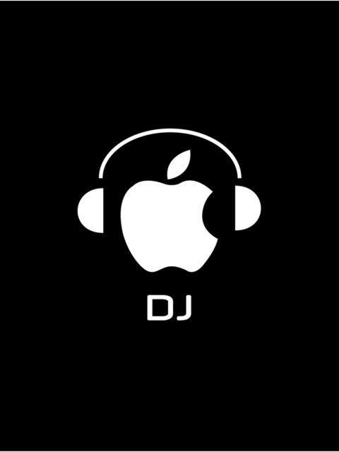 Apple DJ wallpaper 480x640