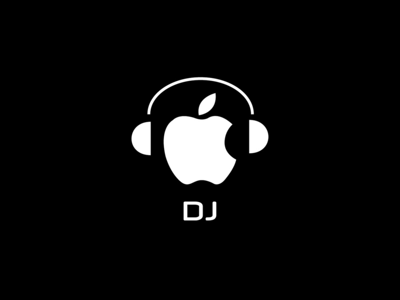 Das Apple DJ Wallpaper 800x600