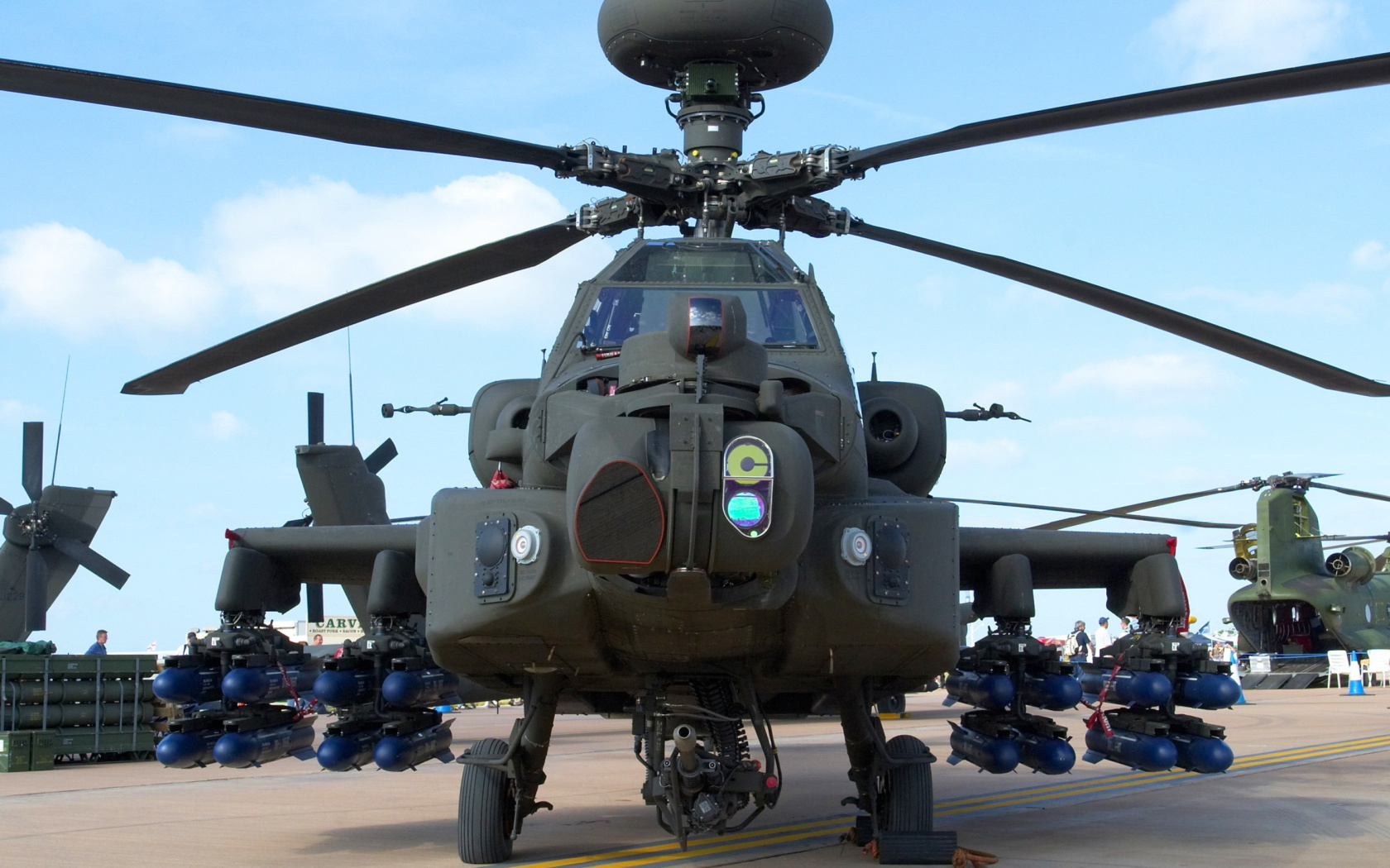 Обои Mi 28 Military Helicopter 1680x1050
