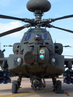 Das Mi 28 Military Helicopter Wallpaper 240x320