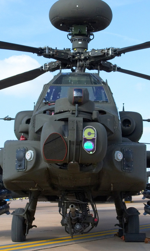 Обои Mi 28 Military Helicopter 480x800