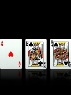 Das Poker Playing Cards Wallpaper 240x320