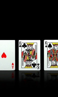 Das Poker Playing Cards Wallpaper 240x400