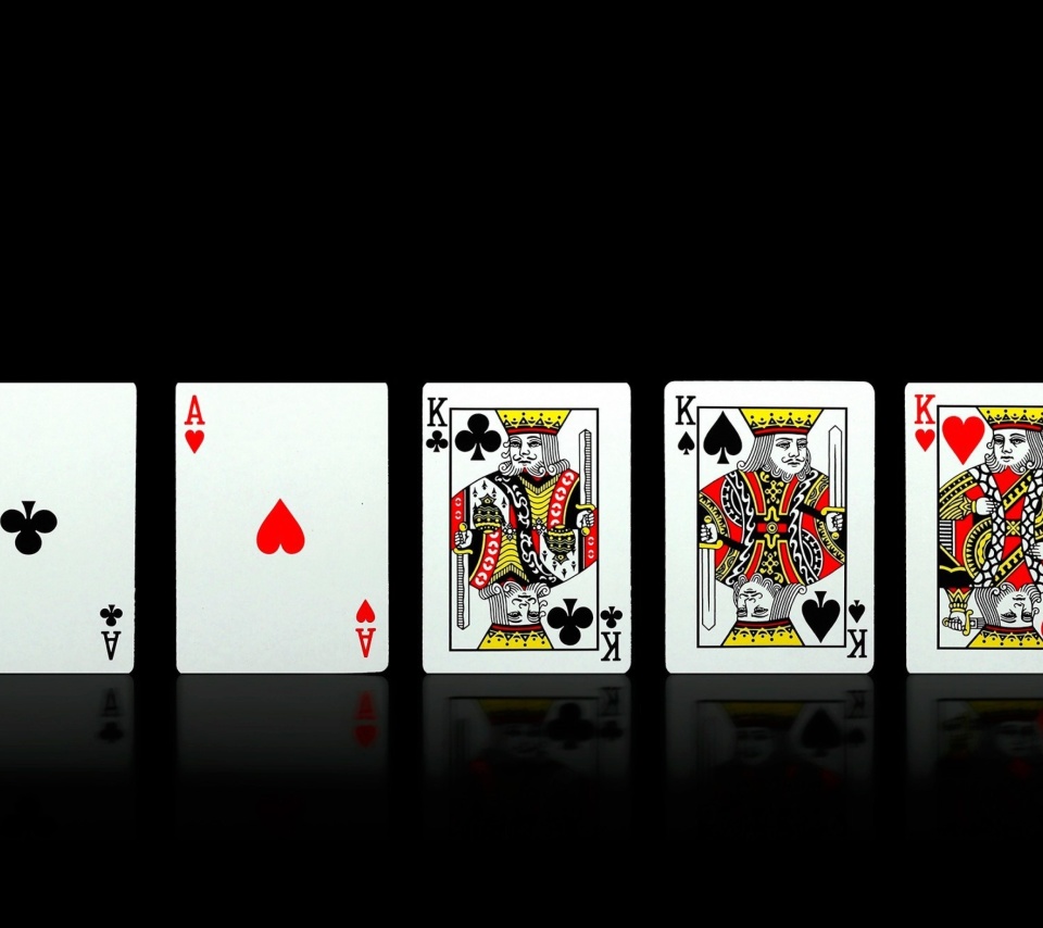 Das Poker Playing Cards Wallpaper 960x854