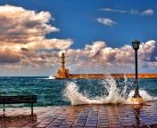 Lighthouse In Greece screenshot #1 176x144